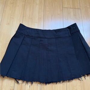 OPEN YY Black Pleated Mini Skirt